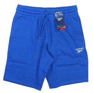 Reebok 9" Inseam Embroidered Logo Fleece Athletic Drawstring Men's Shorts NWT